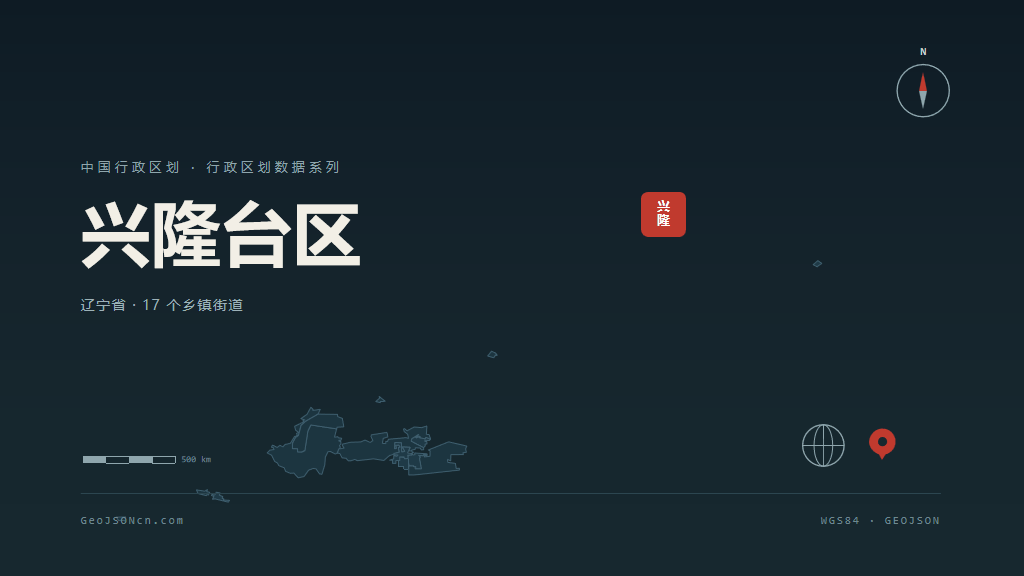盘锦市兴隆台区矢量地图PPT模板预览图